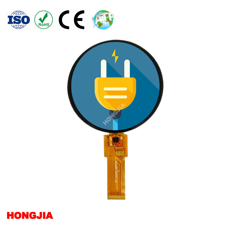1,8 hüvelykes kerek LCD 360*360 QSPI/SPI/MCU/MIPI érintőképernyővel