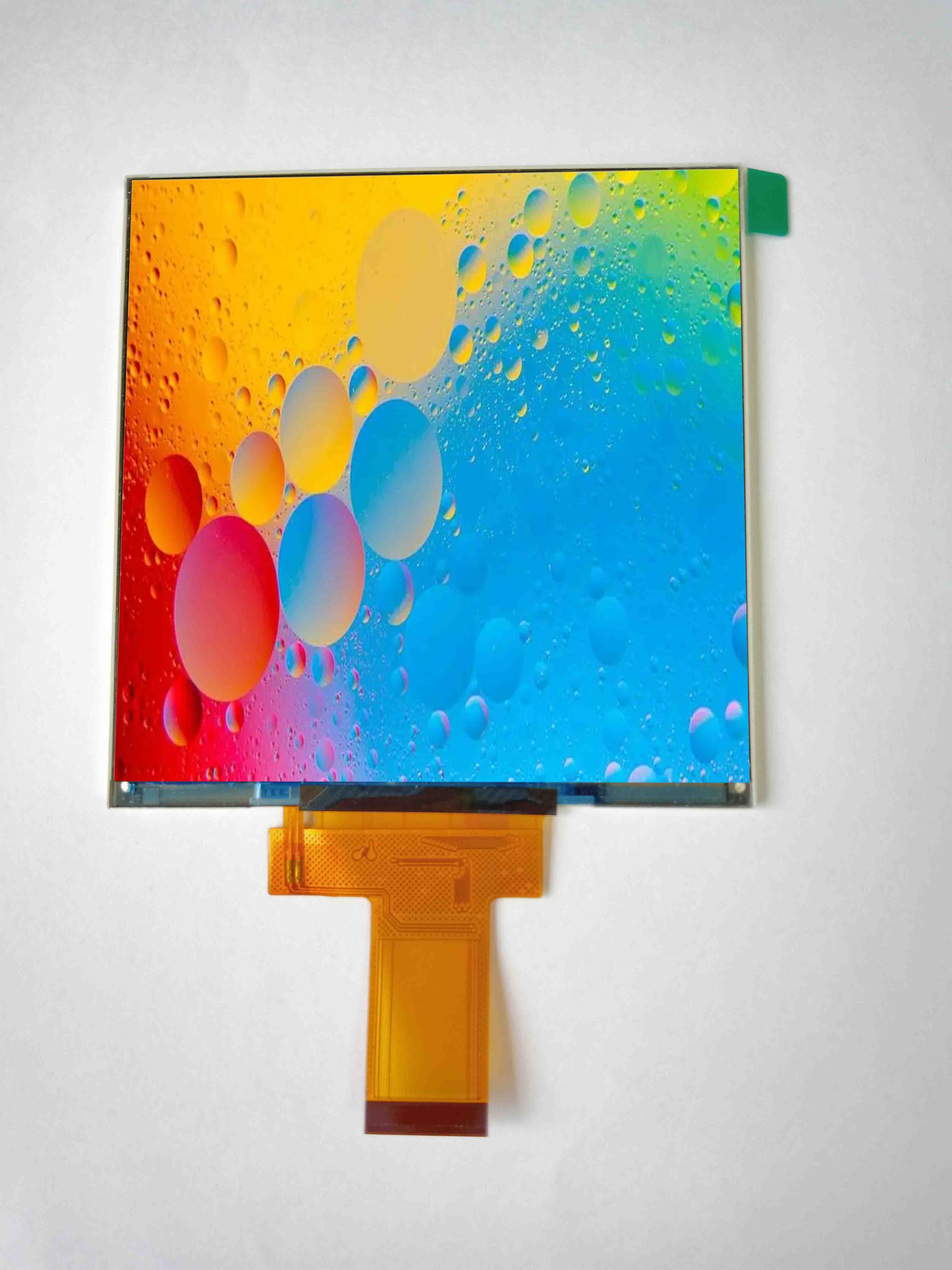 3,92 hüvelykes négyzet alakú LCD képernyő 320*320 felbontással, támogatja az MCU/SPI interfészt, alkalmas mikrokontrollerekhez