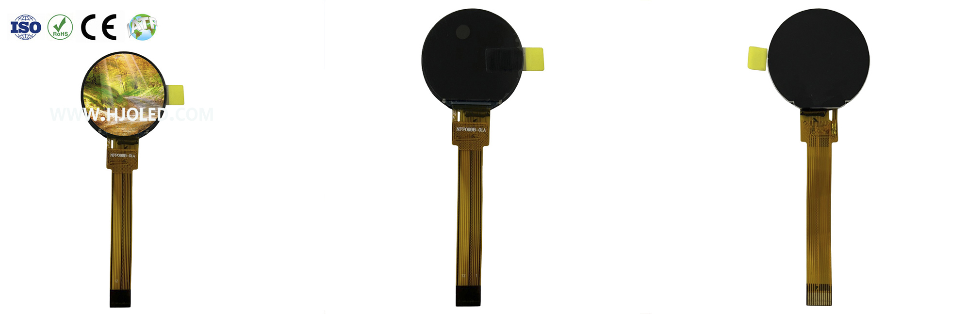 0,99 hüvelykes, kerek LCD-képernyő: kis méret, nagy felhasználás