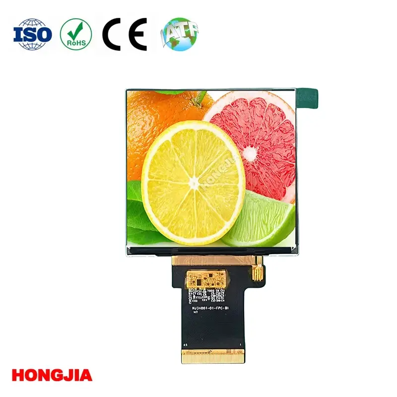 3,4 hüvelykes négyzet alakú kijelző 540 × 540 RGB