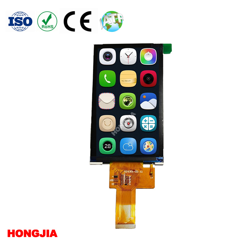 4. 3 hüvelykes 480x800 interfész MCU